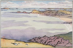 La Pointe du Décollé von der Garde Guérin aus gesehen von Henri Rivière