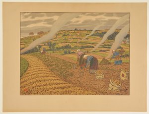[Die Arbeit auf den Feldern] von Henri Rivière