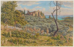 Das alte Schloss. Bormes von Henri Rivière