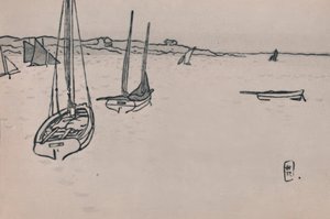 Bretonische Landschaft von Henri Rivière