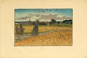 Das Dorf von Perros-Guirec von Henri Rivière
