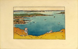Pointe de la Haye von der Garde-Guérin (Saint-Briac) von Henri Rivière