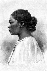 Malaysische Frau, 19. Jahrhundert