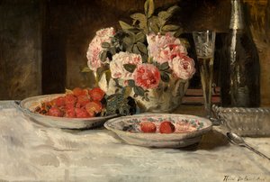 Erdbeeren mit Champagner