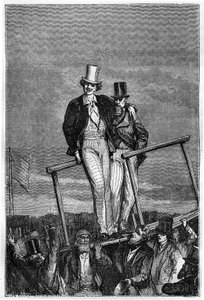 Illustration des Buches „Von der Erde zum Mond“ von Jules Verne, Hetzel-Ausgabe - Les voyages extraordinaires