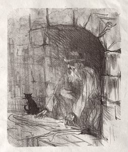 Am Fuße des Sinai: Eine Hinterstube in Krakau von Henri de Toulouse-Lautrec