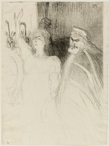Bartet und Mounet-Sully in Antigone von Henri de Toulouse-Lautrec