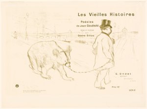 Umschlag und Frontispiz zu Les Vieilles Histoires von Henri de Toulouse-Lautrec