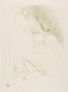 Mademoiselle Lender und Baron von Henri de Toulouse-Lautrec