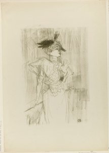 Mademoiselle Marcelle Lender, stehend von Henri de Toulouse-Lautrec