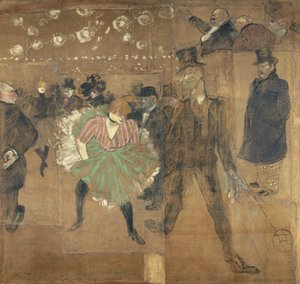 Panneaux für die Bude der Goulue, auf der Foire du Trône in Paris