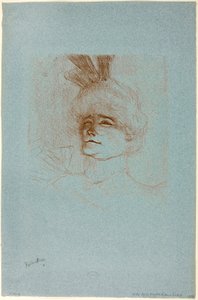 Porträt von Mademoiselle Marcelle Lender, Dreiviertelansicht von Henri de Toulouse-Lautrec
