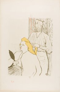 Der Friseur, Programm für das Théâtre Libre von Henri de Toulouse-Lautrec