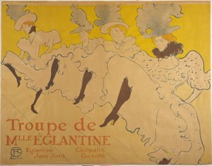 Truppe von Mlle Églantine von Henri de Toulouse-Lautrec