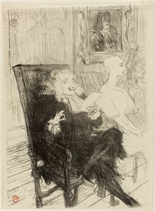 Truffier und Moreno, in Les Femmes Savantes von Henri de Toulouse-Lautrec
