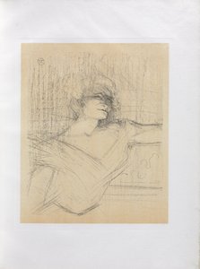Yvette Guilbert-Englische Serie: Im Leim von Henri de Toulouse-Lautrec