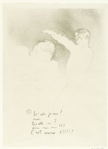 Porträt von Marcelle Lender und Albert Brasseur im Varieté