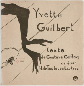 Albumcover: Yvette Guilbert von Henri de Toulouse Lautrec