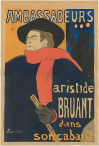Ambassadeurs: Aristide Bruant von Henri de Toulouse Lautrec