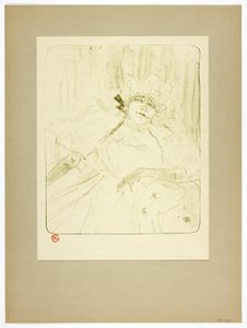 Ein altes Lied, Platte fünf aus Yvette Guilbert von Henri de Toulouse Lautrec