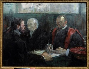 Eine Prüfung an der medizinischen Fakultät von Paris im Jahr 1901