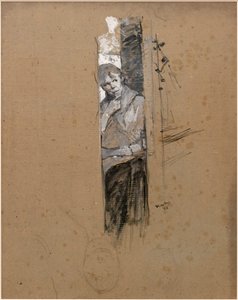 Hinter der Bühne oder die Tänzerin von Henri de Toulouse Lautrec