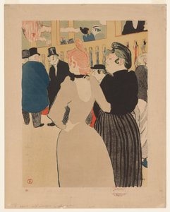 Im Moulin Rouge: La Goulue und ihre Schwester von Henri de Toulouse Lautrec