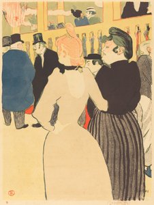Im Moulin Rouge, la Goulue und ihre Schwester von Henri de Toulouse Lautrec