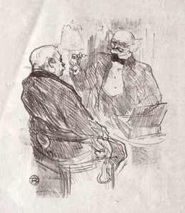 Am Fuße des Sinai: Georges Clemenceau und der Augenarzt Mayer von Henri de Toulouse Lautrec