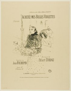 Kauf meine hübschen Veilchen, aus Mélodies de Désiré Dihau von Henri de Toulouse Lautrec