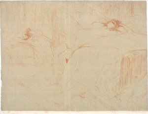 Frau auf dem Rücken, Müdigkeit von Henri de Toulouse Lautrec