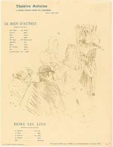 Hommage an Molière von Henri de Toulouse Lautrec