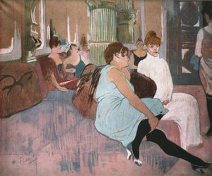 Im Salon in der Rue des Moulins