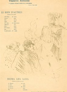 Das Gut des Anderen; Außerhalb der Gesetze von Henri de Toulouse Lautrec