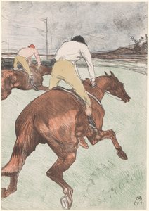 Zwei Jockeys zu Pferd von Henri de Toulouse Lautrec