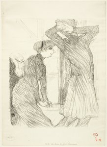 Lugné-Poé und Bady in "Au-Dessus des Forces Humaines" von Henri de Toulouse Lautrec