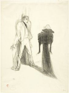 Lugné-Poé, in Bild von Henri de Toulouse Lautrec