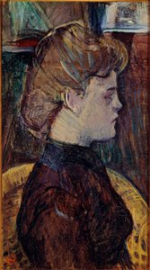 Modell im Atelier: Helene Vary von Henri de Toulouse Lautrec