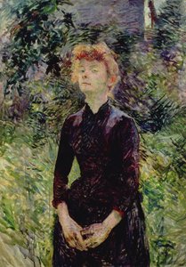 Porträt einer Frau, möglicherweise die französische Komödiantin Yvette Guilbert (ca. 1869-1944), 1888