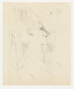 Porträt der Schauspielerin Yvette Guilbert in Soularde von Henri de Toulouse Lautrec