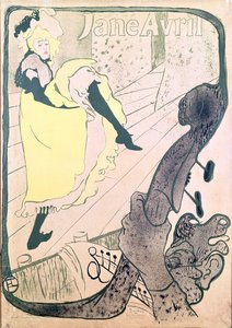 Plakat, das Jane Avril im Jardin de Paris bewirbt, 1893
