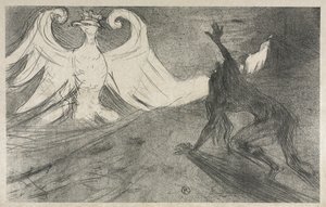 Entwurf für Frontispiz zu: Am Fuß des Sinai von Henri de Toulouse Lautrec