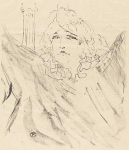 Sarah Bernhardt in Cleopatra Sarah Bernhardt dans Cléopatre, 1896 von Henri de Toulouse Lautrec