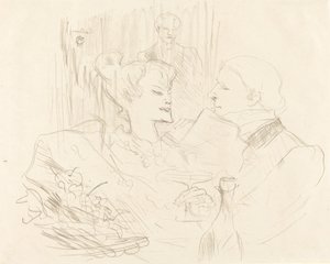 Abendessen in London Souper à Londres, 1896