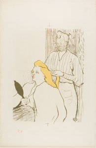 Der Friseur, Programm für das Théâtre Libre von Henri de Toulouse Lautrec