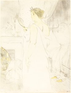 Frau am Spiegel