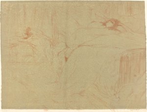 Frau auf dem Rücken von Henri de Toulouse Lautrec