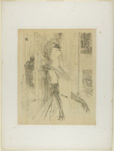 Yvette Guilbert auf der Bühne, aus Yvette Guilbert von Henri de Toulouse Lautrec