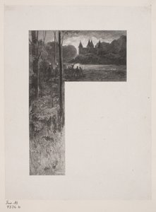 Illustration zu Christian Winther, "Hjortens Flugt" von Henrik Bornemann