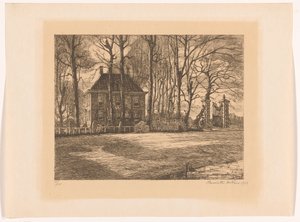Landhaus zwischen den Bäumen von Henriëtte de Vries (signed by artist)